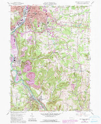 New Castle South 1958 topographic map thumbnail