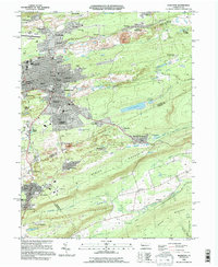 Hazleton 1995 topographic map thumbnail