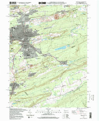 Hazleton 1997 topographic map thumbnail