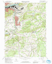 Hellertown 1965 topographic map thumbnail