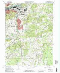 Hellertown 1965 topographic map thumbnail
