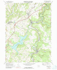 Hooversville 1971 topographic map thumbnail