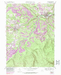 Houtzdale 1944 topographic map thumbnail