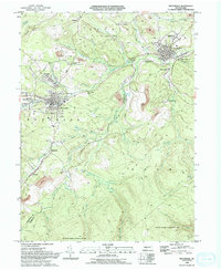 Houtzdale 1993 topographic map thumbnail