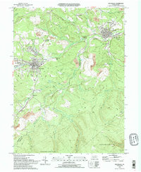 Houtzdale 1993 topographic map thumbnail