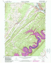 Huntingdon 1963 topographic map thumbnail