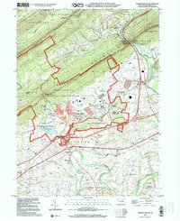 Indiantown Gap 1999 topographic map thumbnail