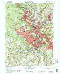 Johnstown 1964 topographic map thumbnail