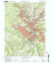 Johnstown 1964 topographic map thumbnail