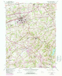 Kennett Square 1954 topographic map thumbnail