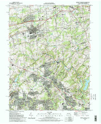 Kennett Square 1993 topographic map thumbnail
