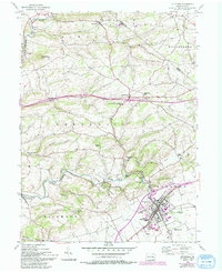 Kutztown 1956 topographic map thumbnail