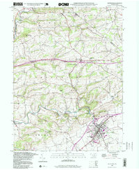 Kutztown 1997 topographic map thumbnail