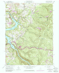Lake Lynn 1960 topographic map thumbnail