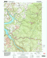 Lake Lynn 1997 topographic map thumbnail