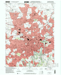 Lancaster 1997 topographic map thumbnail