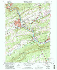 Lehighton 1992 topographic map thumbnail
