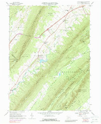 Fannettsburg 1966 topographic map thumbnail