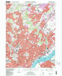 Frankford 1997 topographic map thumbnail