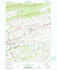 Fredericksburg 1955 topographic map thumbnail