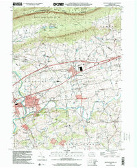 Fredericksburg 1999 topographic map thumbnail