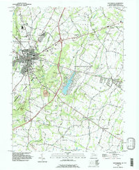 Gettysburg 1990 topographic map thumbnail