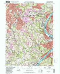 Glassport 1988 topographic map thumbnail