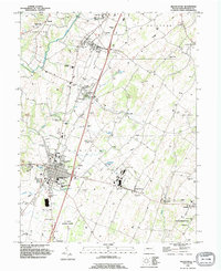 Greencastle 1990 topographic map thumbnail