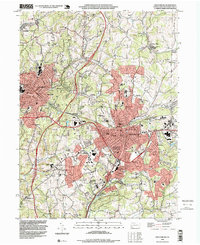 Greensburg 1993 topographic map thumbnail