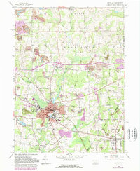 Grove City 1961 topographic map thumbnail