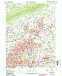 Harrisburg East 1969 topographic map thumbnail