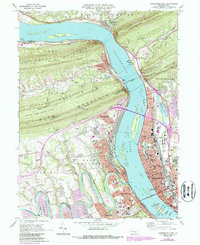 Harrisburg West 1969 topographic map thumbnail