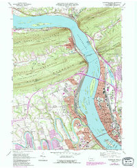 Harrisburg West 1969 topographic map thumbnail