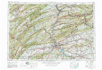 Harrisburg 1957 topographic map thumbnail