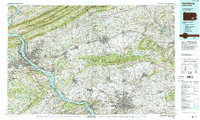 Harrisburg 1984 topographic map thumbnail