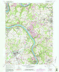 Carmichaels 1964 topographic map thumbnail