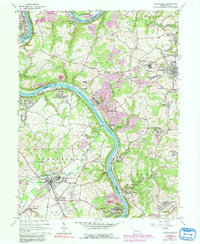 Carmichaels 1964 topographic map thumbnail