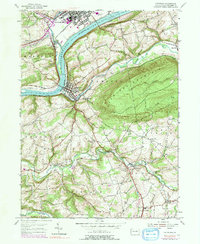 Catawissa 1955 topographic map thumbnail