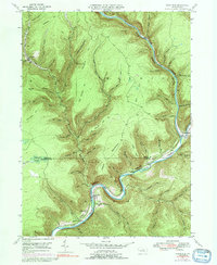 Cedar Run 1946 topographic map thumbnail