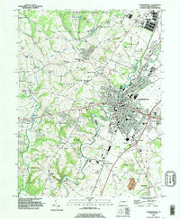 Chambersburg 1990 topographic map thumbnail