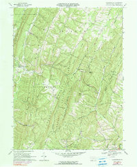Chaneysville 1968 topographic map thumbnail