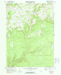 Cherry Flats 1970 topographic map thumbnail