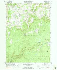 Cherry Flats 1970 topographic map thumbnail