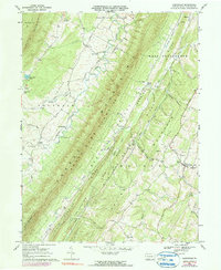Clearville 1967 topographic map thumbnail