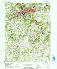 Coatesville 1953 topographic map thumbnail