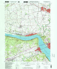 Columbia West 1997 topographic map thumbnail