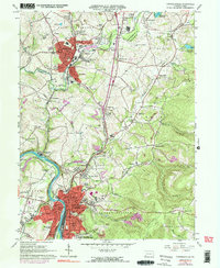 Connellsville 1964 topographic map thumbnail