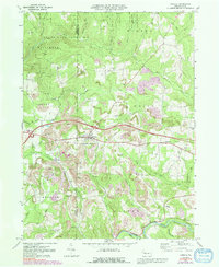 Corsica 1969 topographic map thumbnail