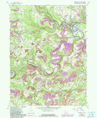 Curwensville 1959 topographic map thumbnail