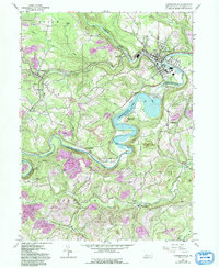 Curwensville 1959 topographic map thumbnail